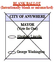 blank ballot